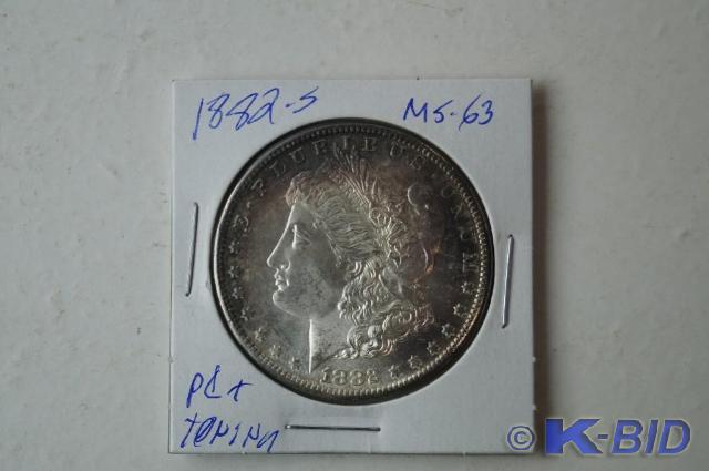 1882-S Morgan Silver Dollar MS-63 S...