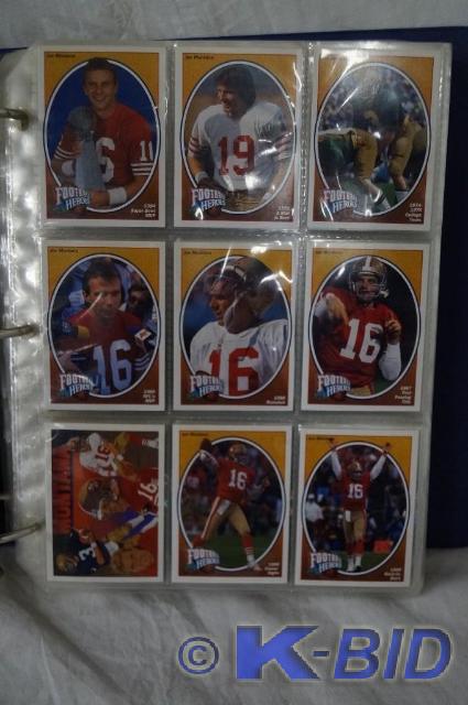 Binder of 1991 Upper Deck football ...