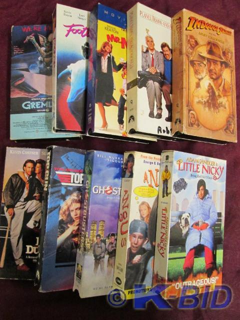 Lot of 10 family videos on VHS tape...
