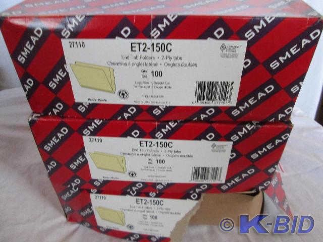 3 boxes, 300 total legal end tab fi...