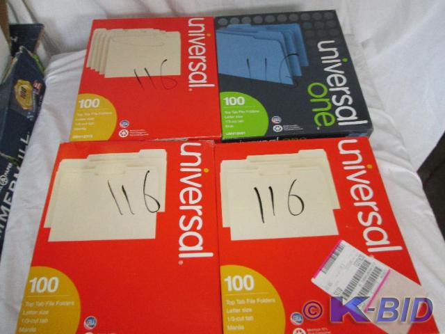 4 boxes 400 total letter file folde...
