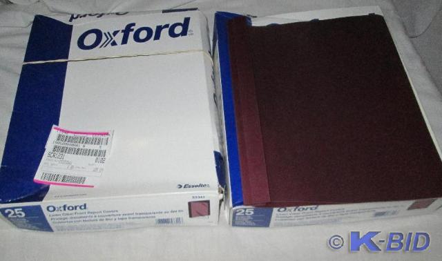 2 cases 50 total Oxford linen clear...