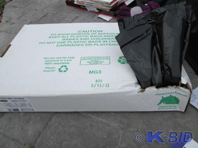 Case of 100 33 gallon trash bags