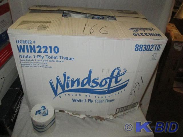 Case of 95 rolls Windsoft toilet pa...
