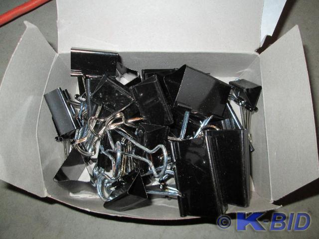 Case of assorted binder clips
