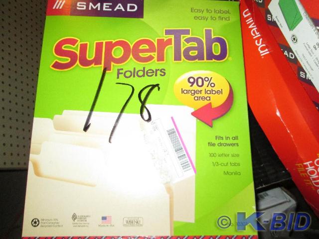 100 letter size file folders