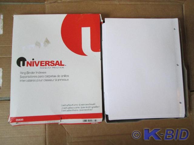 Universal index tabbed binder divid...