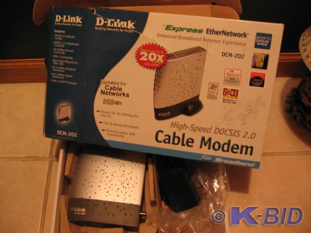 lot 106 image: D Link DOCSIS 2.0 high speed modem