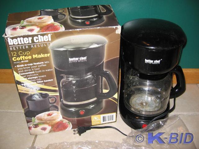 lot 117 image: Better Chef coffee maker, used
