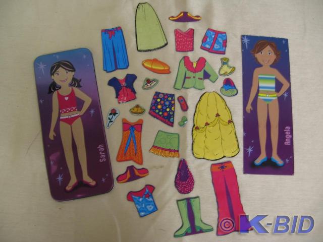 lot 139 image: Magnetic dress up dolls. Fun for ev...