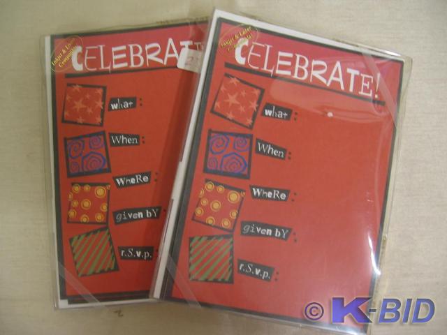 lot 202 image: Party invitations with envelopes. I...