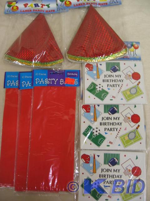 lot 209 image: Party invitations with envelopes, p...