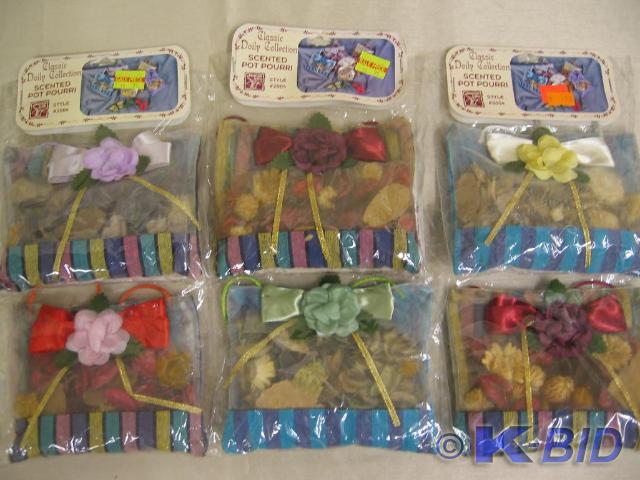 lot 232 image: Scented potpourri doily bags