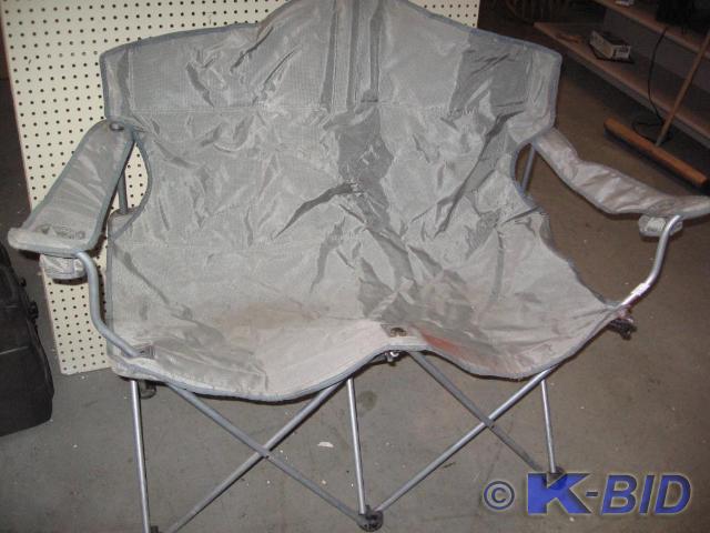 lot 323 image: Folding camp chair for 2 people wit...