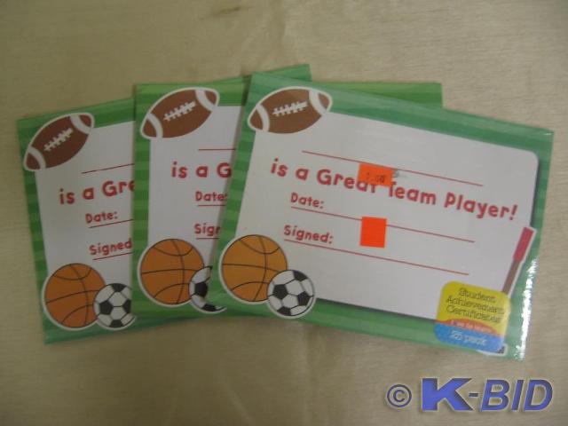 lot 336 image: Student achievement certificates