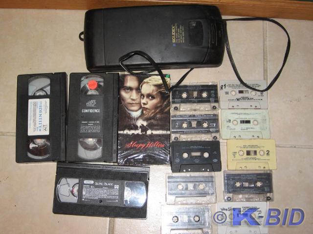 lot 36 image: VHS rewinder tapes and movies