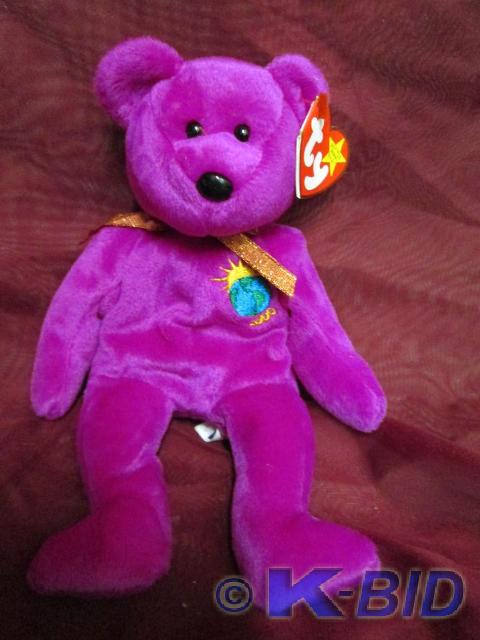 lot 106 image: Ty Beanie Babies Millennium bear. M...