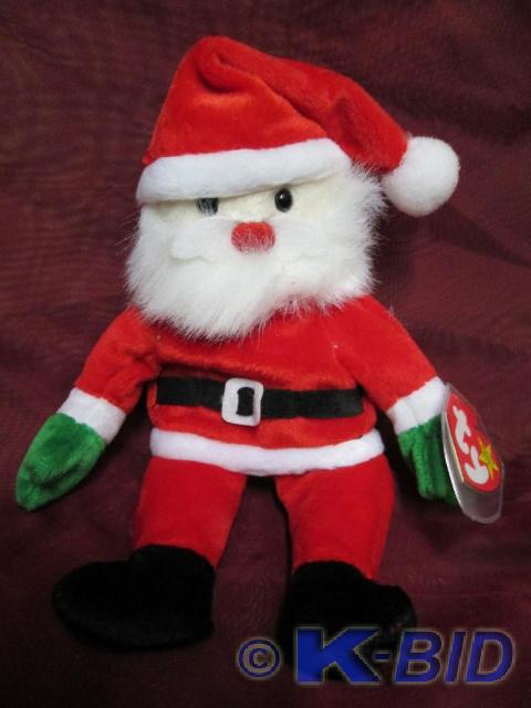 lot 109 image: Ty Beanie Babies Santa. Mint condit...