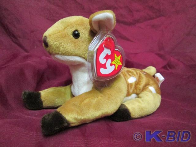 lot 111 image: Ty Beanie Babies Whisper the fawn. ...