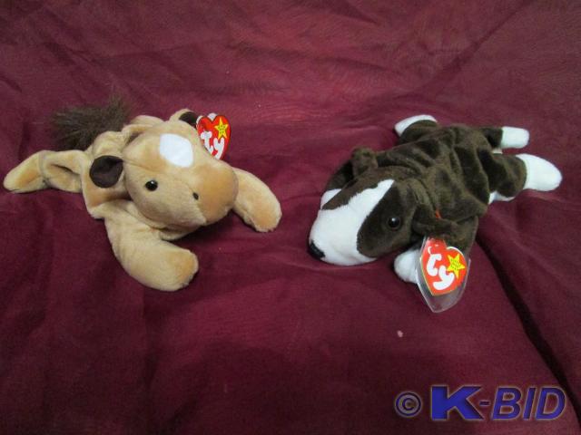 lot 120 image: Ty Beanie Babies. Derby the horse a...
