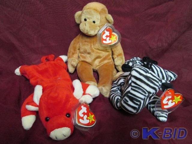 lot 131 image: Ty Beanie Babies. Snort the pig, Bo...