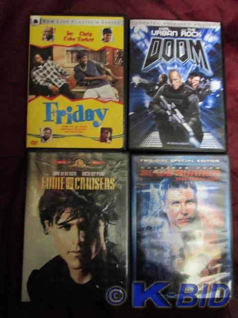 lot 155 image: Lot of 4 DVDs. Friday, Doom, Eddie...