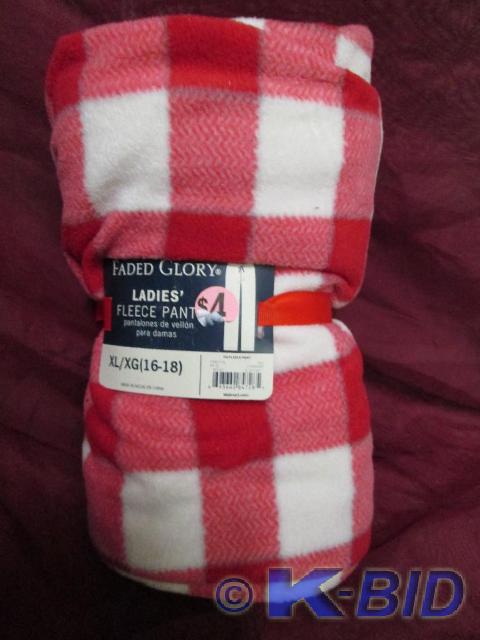 lot 163 image: Ladies fleece pants wrapped for gif...