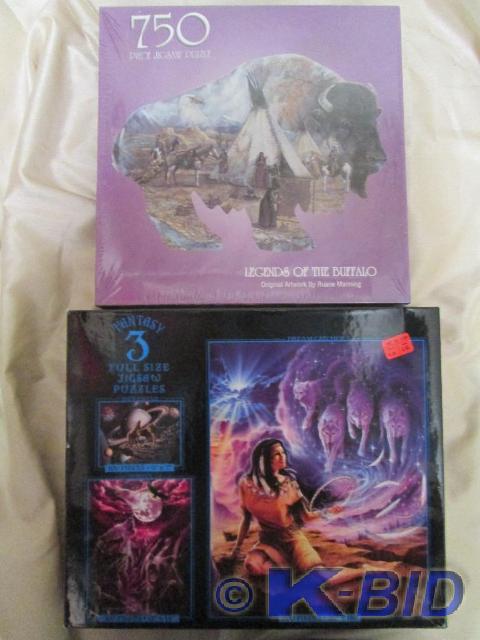 lot 19 image: Lot of 2 brand new puzzles. Legends...