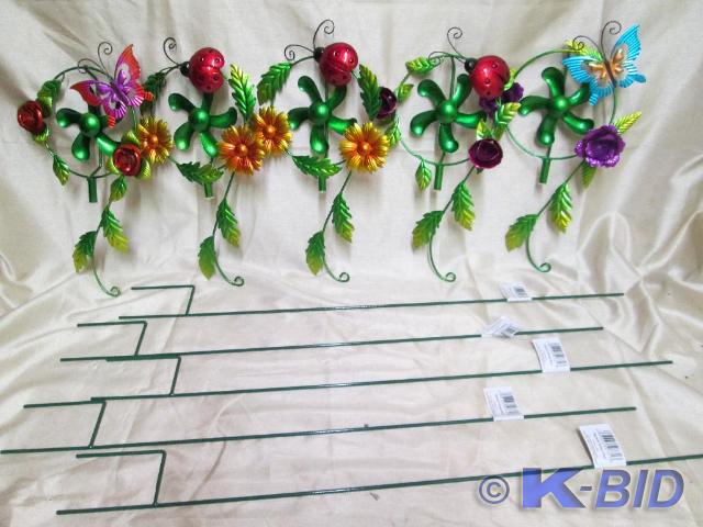 lot 192 image: Flower vine garden stake with green...