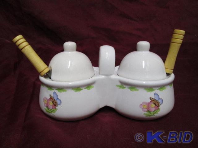 lot 205 image: Very nice condiment or jam jar with...