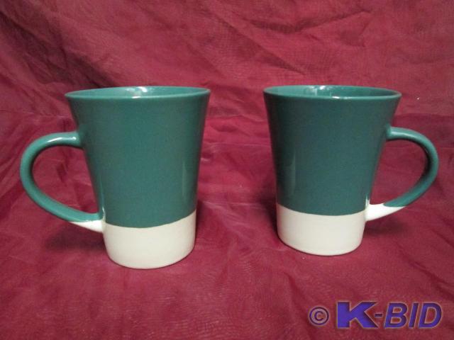 lot 210 image: Very nice set of green and cream co...