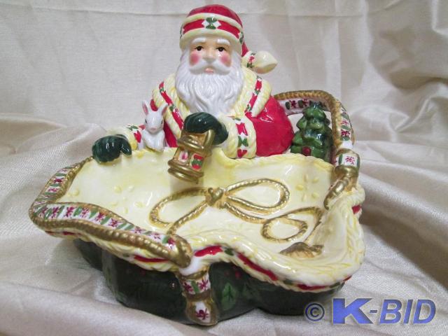 lot 3 image: Nice Santa candy dish. New in origi...
