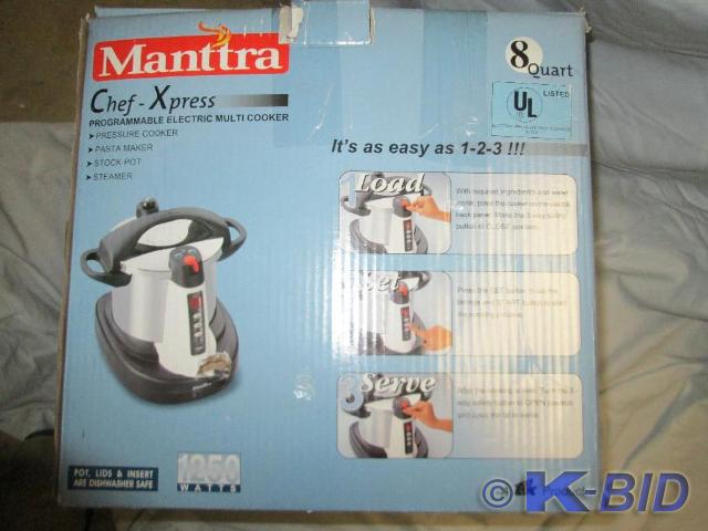 lot 301 image: Pressure cooker, new in opened box