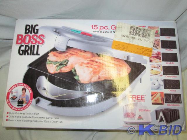 lot 302 image: Big Boss grill lean cooking new app...