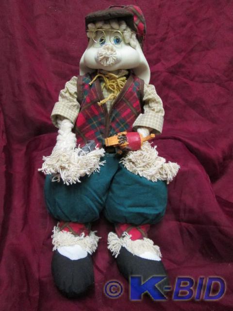 lot 36 image: Holiday bunny making toys. He has a...