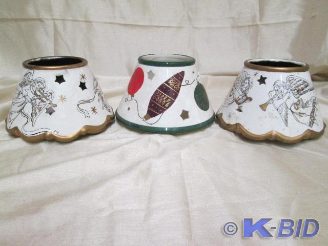 lot 57 image: Lot of 3 candle lantern tops with C...