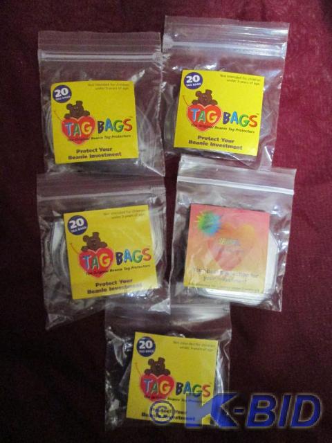 lot 91 image: Lot of 5 packages of Tag Bags. 20...