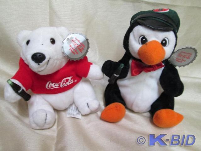 lot 96 image: Coca-Cola Polar Bear and Penguin be...