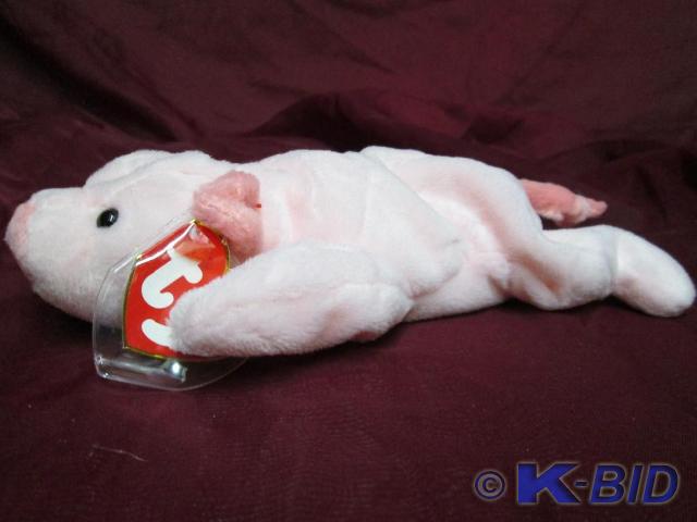 lot 99 image: Ty Beanie Babies Squealer the Pig. ...