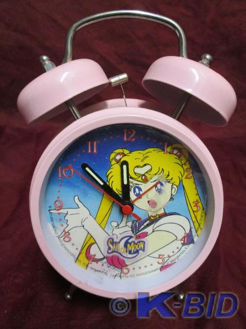 lot 12 image: Sailor Moon twin bell alarm clock i...