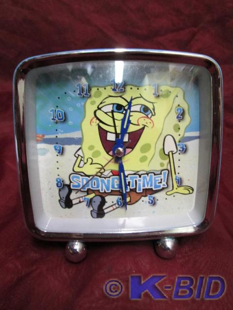 lot 16 image: Sponge Bob Squarepants alarm clock ...
