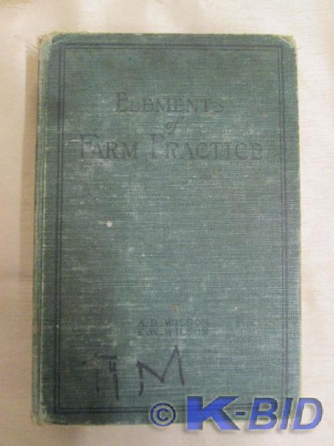 lot 177 image: Vintage Elements of Farm Practice...