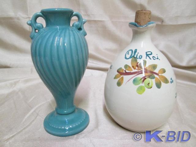 lot 28 image: Italian porcelain wine decanter and...