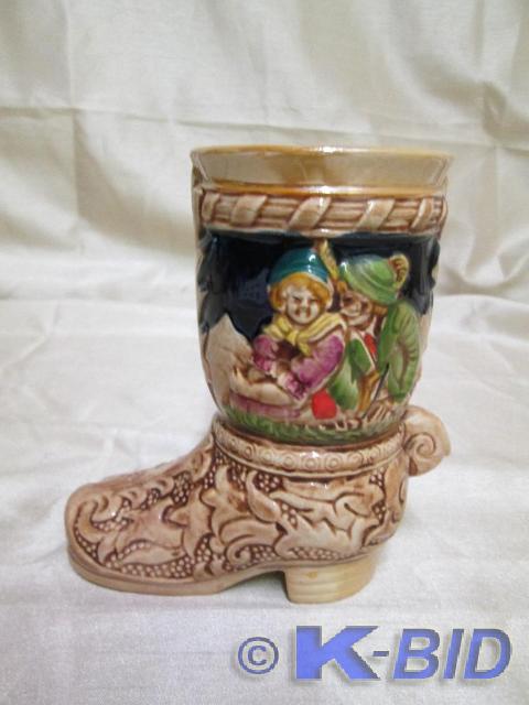 lot 37 image: German beer boot. Perfect condition...