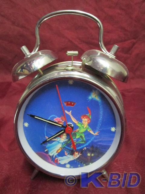 lot 5 image: Peter Pan twin bell alarm clock. Pe...