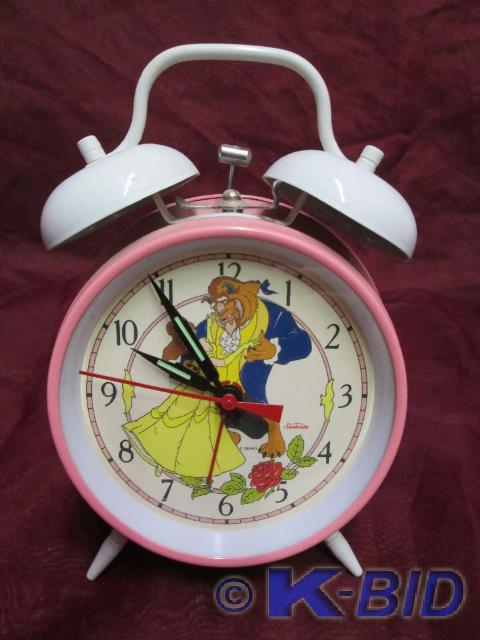 lot 6 image: Beauty and the Beast twin bell alar...