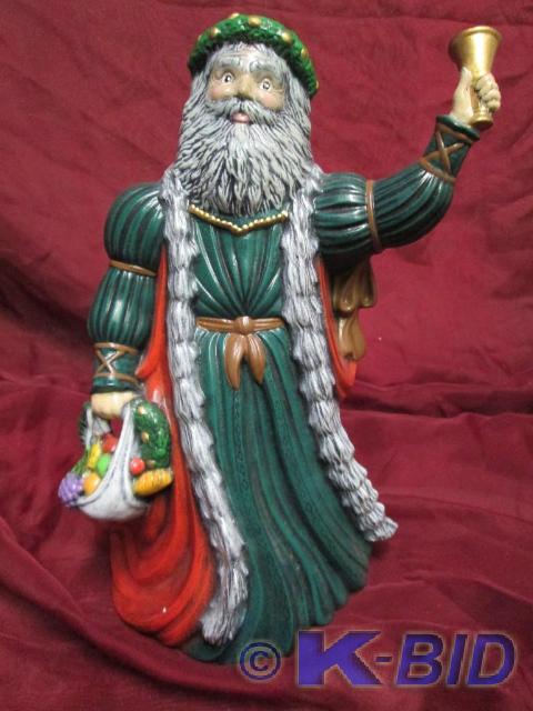 lot 63 image: Nice ceramic Santa. 10 tall.