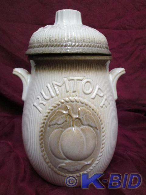 lot 76 image: German Rum Pot. Recipe pamphlet inc...