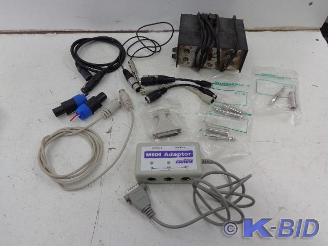 lot 54 image: Shure Amp, Midi Adapter, Connectors...