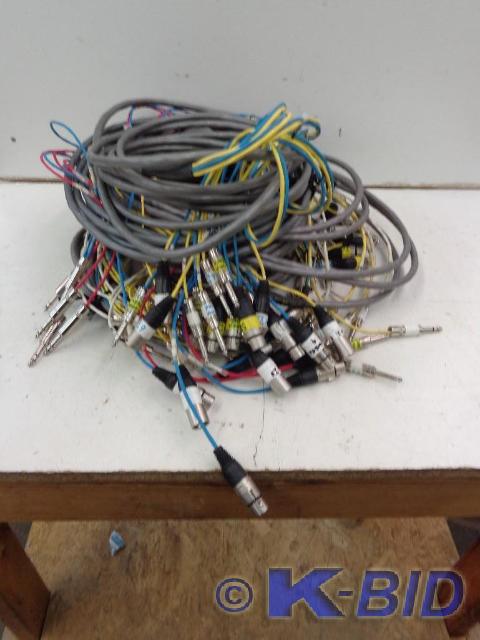 lot 58 image: Patch Cables 2 Sets w6 IOs TRS&n...
